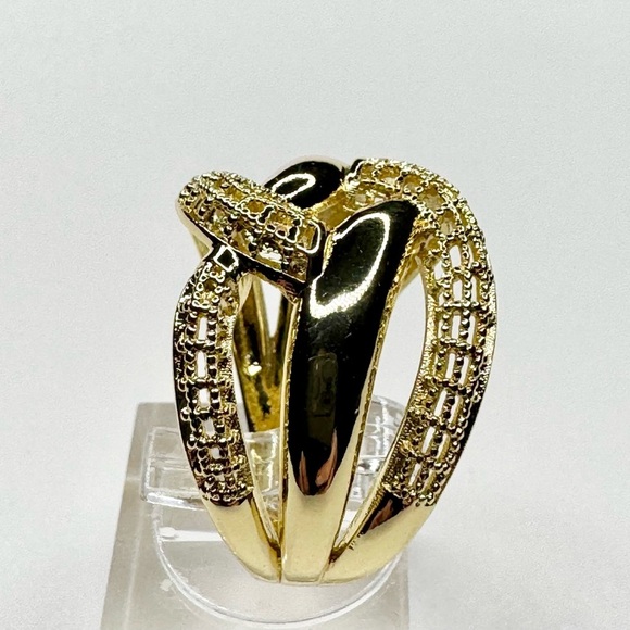 Gold Multi Weave Ring - Picture 7 of 8